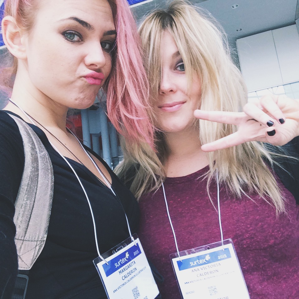 Maggie and I on set-up day