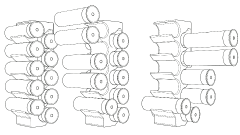 SNAP4-PULL6: A favorite among double barrel shooters, especially in sporting clays. Snap four out, two at a time before turning your attention to the back row. Slide two at a time, and then slide the bottom two as a pair to finish.