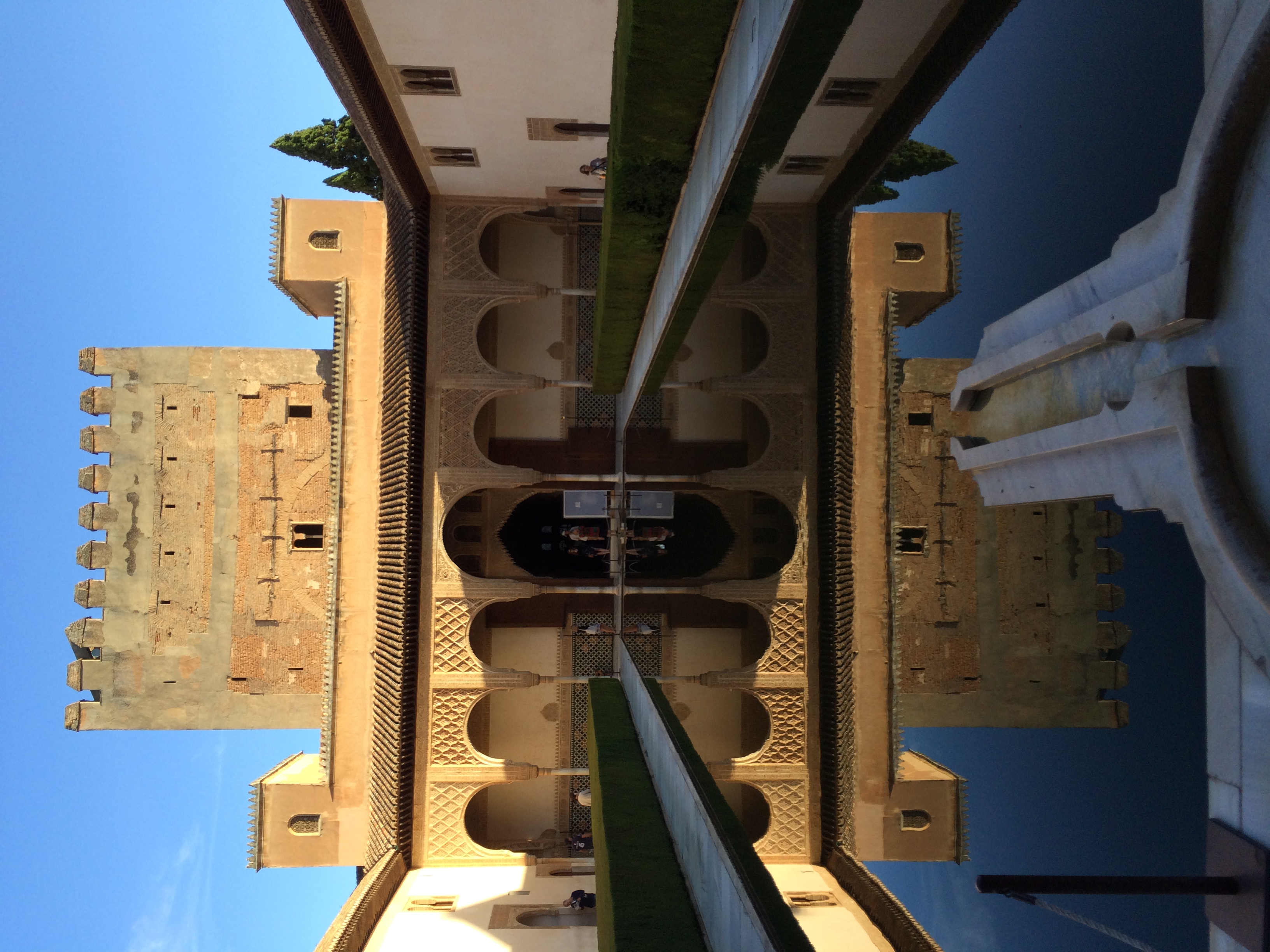 Inside of the Alhambra. Granada, Spain