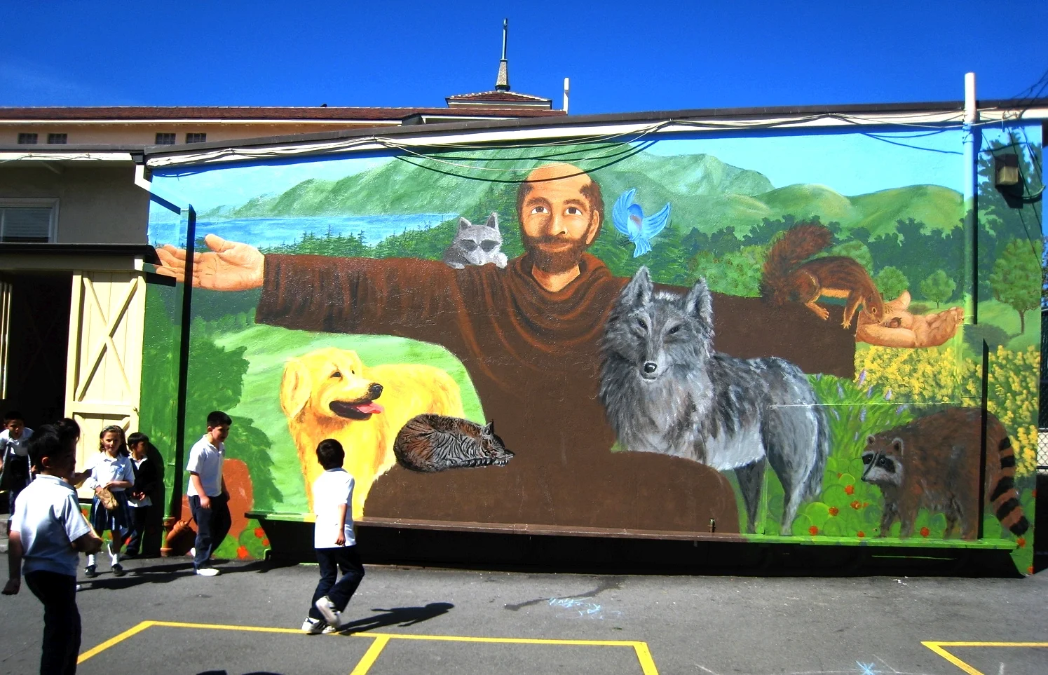 St.Francis and the Animals Mural