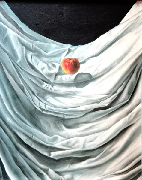 Manzana sobre Tela.