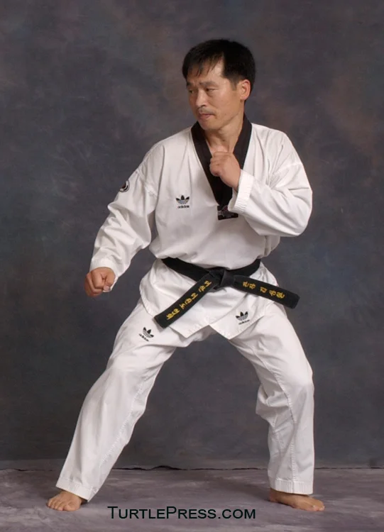 Correct starting body position is a key to good balance when kicking