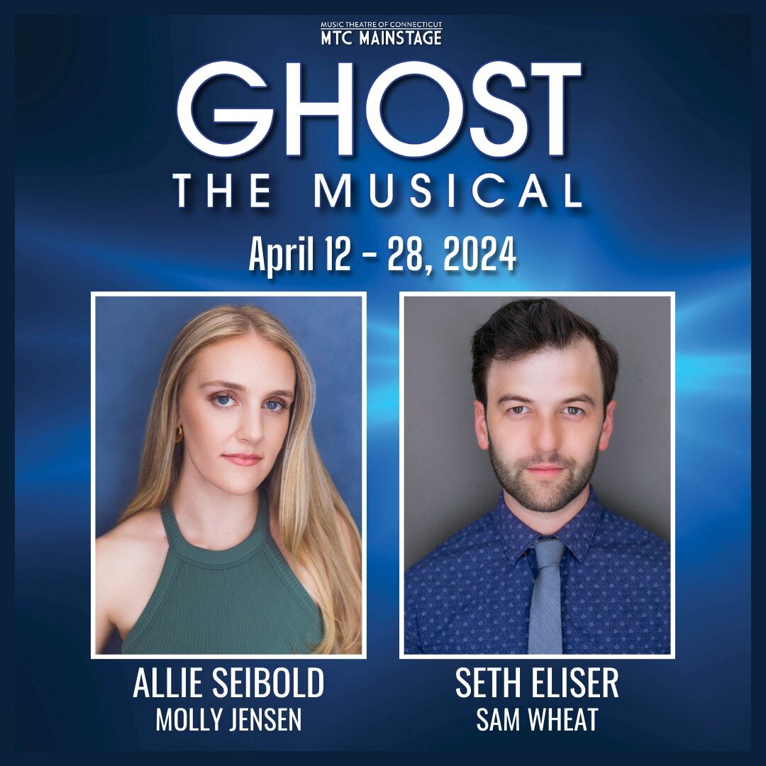💙✨GHOST BEGINS IN ONE WEEK!✨💙

Join us today through Monday as we introduce you to our AMAZING cast of GHOST THE MUSICAL here at MTC! Today, meet real-life wife and husband, ALLIE SEIBOLD and SETH ELISER who play on-stage couple Molly and Sam!

ALL