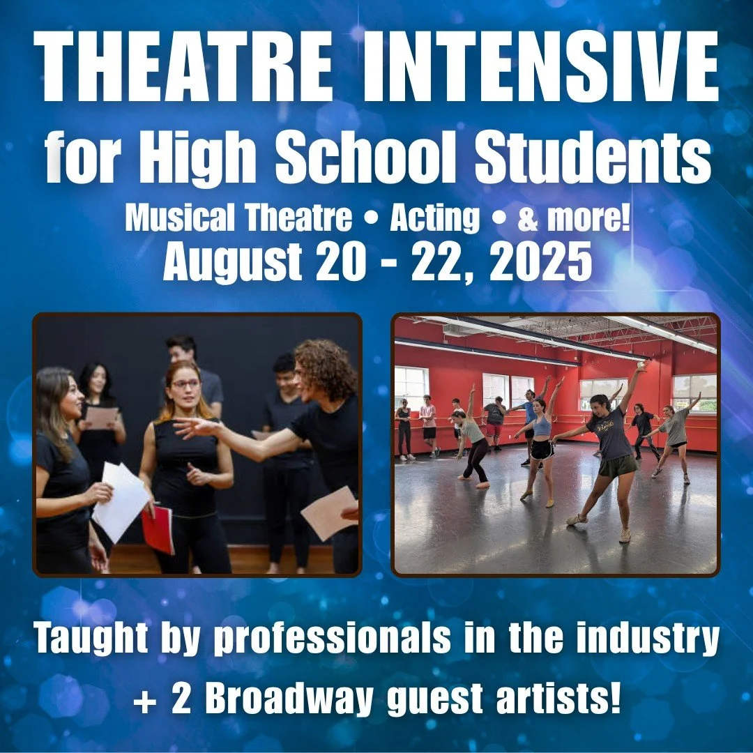 🎭GET READY FOR YOUR FALL AUDITIONS!🎭

Whether you're preparing for your high school show or college pre-screens, this intensive is great for Grades 9-12 looking to step up their audition game! Taught by professionals in the industry plus two guest 