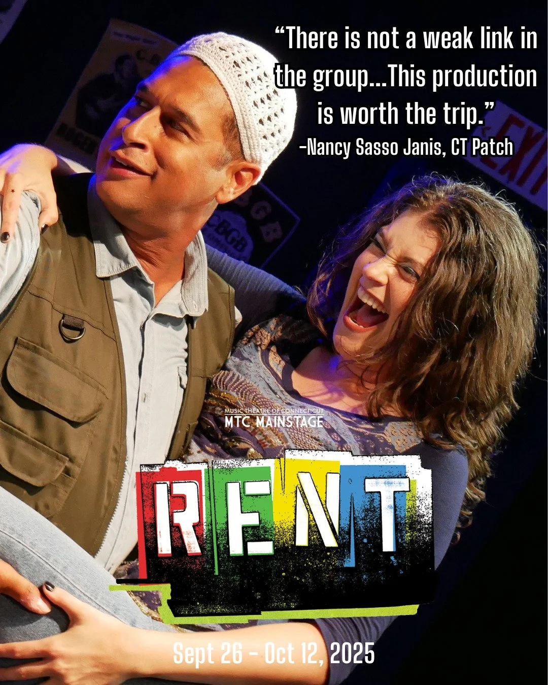 🕯️RENT IS SELLING OUT!🕯️

Sunday, 10/12 is already SOLD OUT! RENT only runs for one more weekend! Get your tickets today before they're gone!

📅RENT continues October 10 - October 12, 2025. Performances Friday at 8pm, Saturday at 2pm &amp; 8pm, an