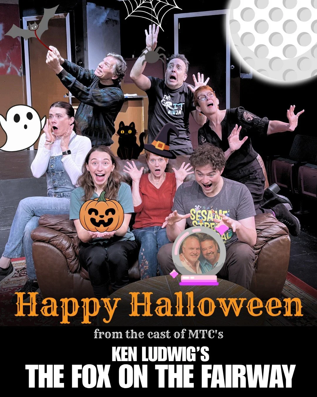 ⛳HAPPY HALLOWEEN!🎃

From MTC and the cast of THE FOX ON THE FAIRWAY, we wish you a sweet and safe Halloween! After you've put away your costume and consumed all your candy, get your tickets to this HILARIOUS (and not spooky) production that OPENS NE