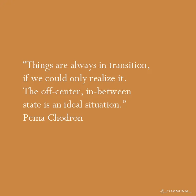 The in-between state