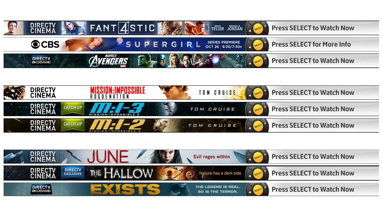 ON-SCREEN GUIDEBANNERS