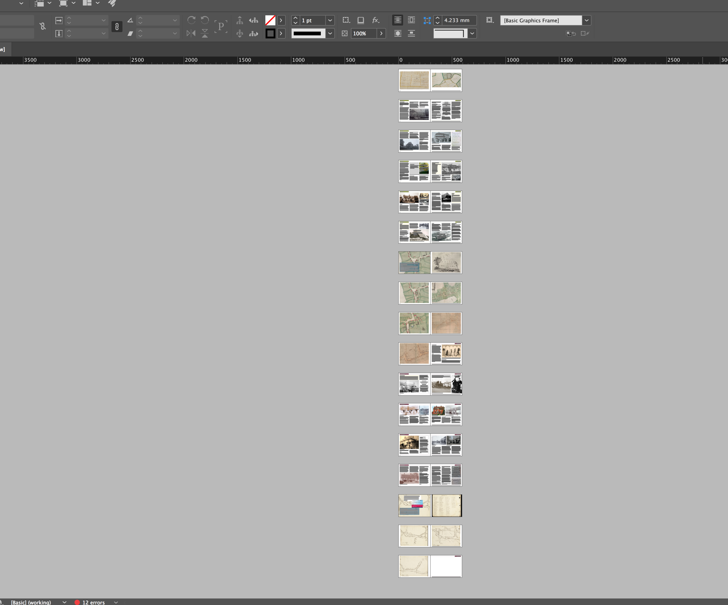 Screen shot of our pages from the designer at thumbnail size