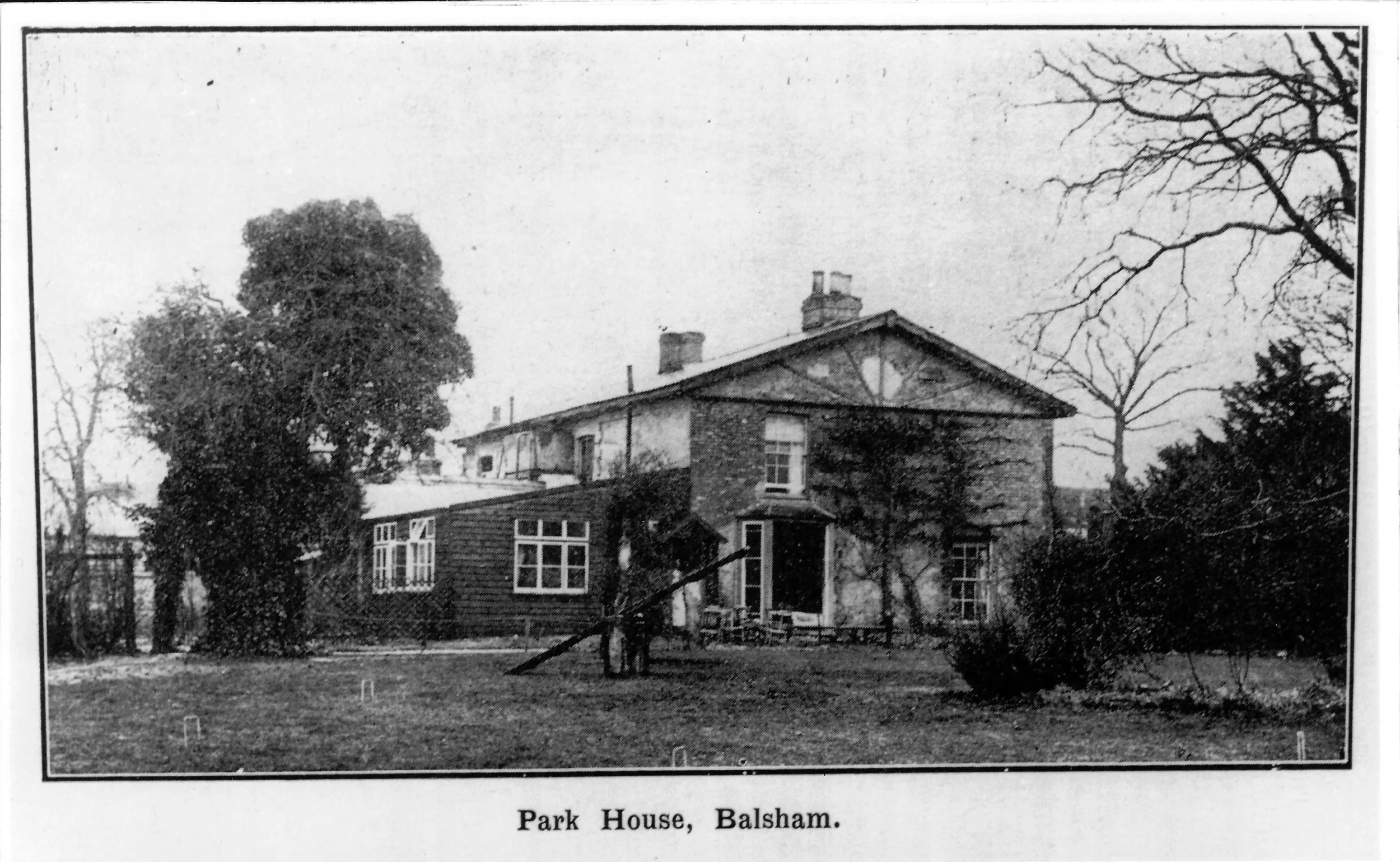 A postcard of Park House
