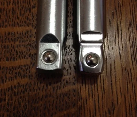 A standard (left) versus wobble-tip extension.