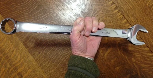 A 32mm wrench is getting pretty bulky.