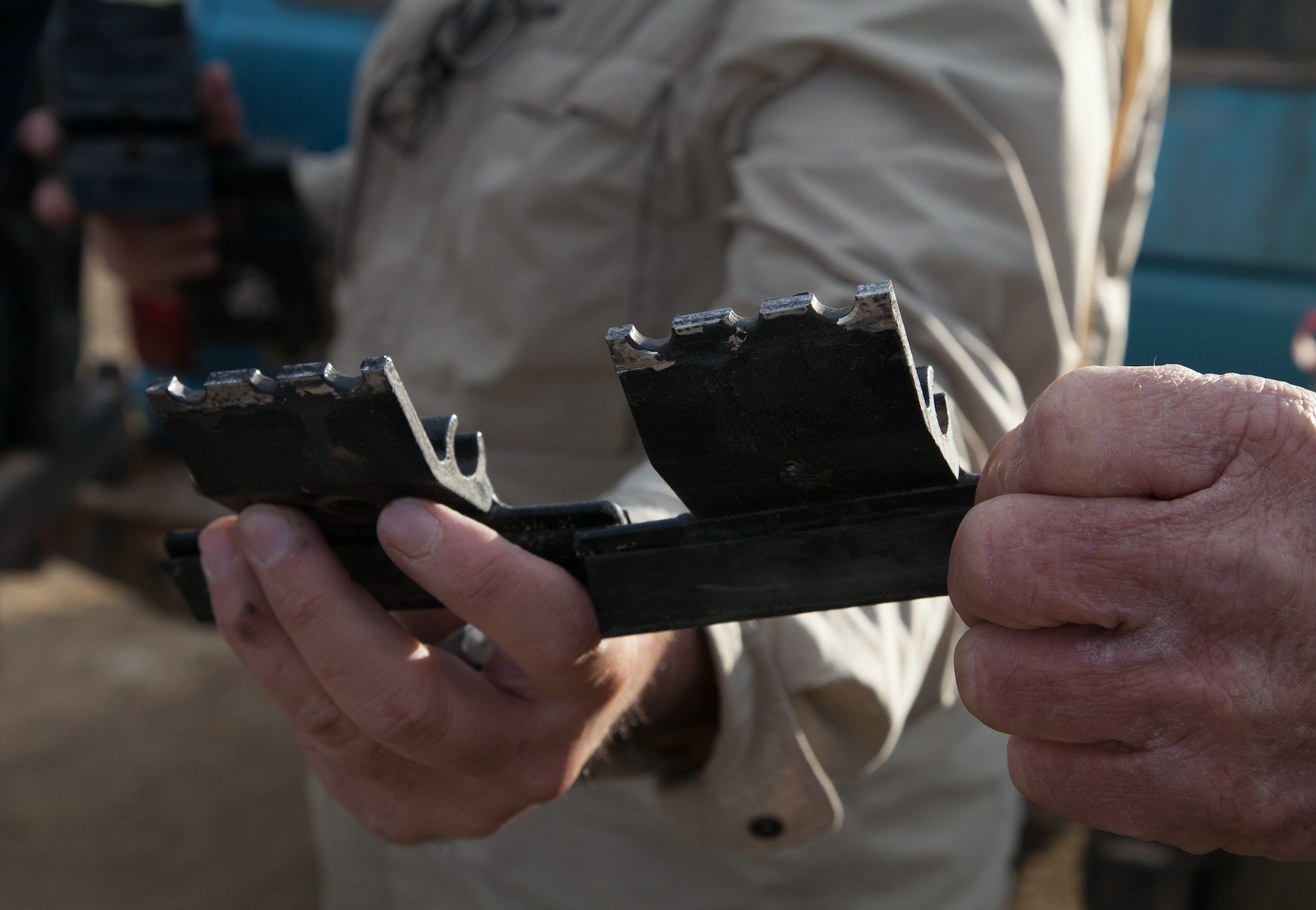Roof rack brackets broken straight through the adjustment holes