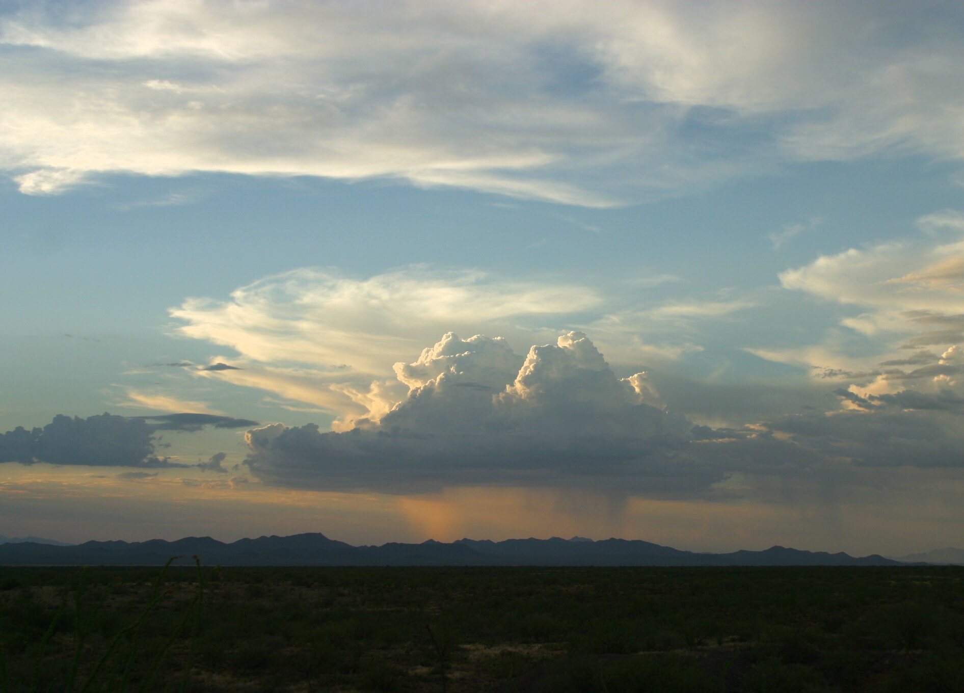  Cumulonimbus, cirrus, and cirrostratus, Ravenrock, Southern Arizona, USA, by Roseann Hanson 