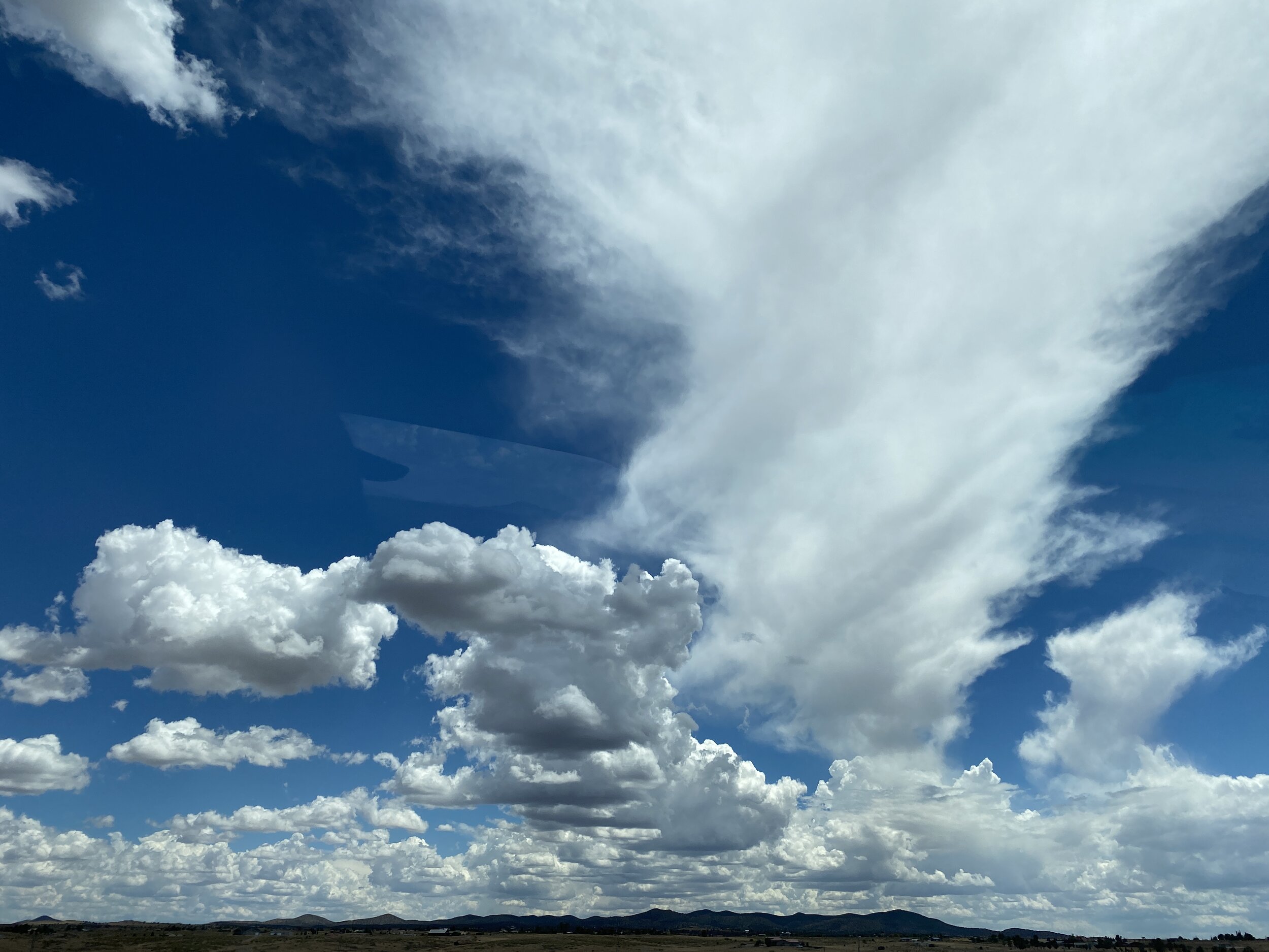  Cumulus and altostratus (with fractus), Sonoita, Southern Arizona, USA,  by Roseann Hanson 