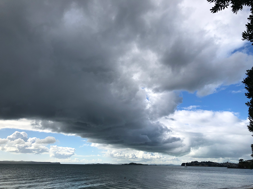  Nimbostratus and cumulus, Auckland, NZ, by Bethan Burton 