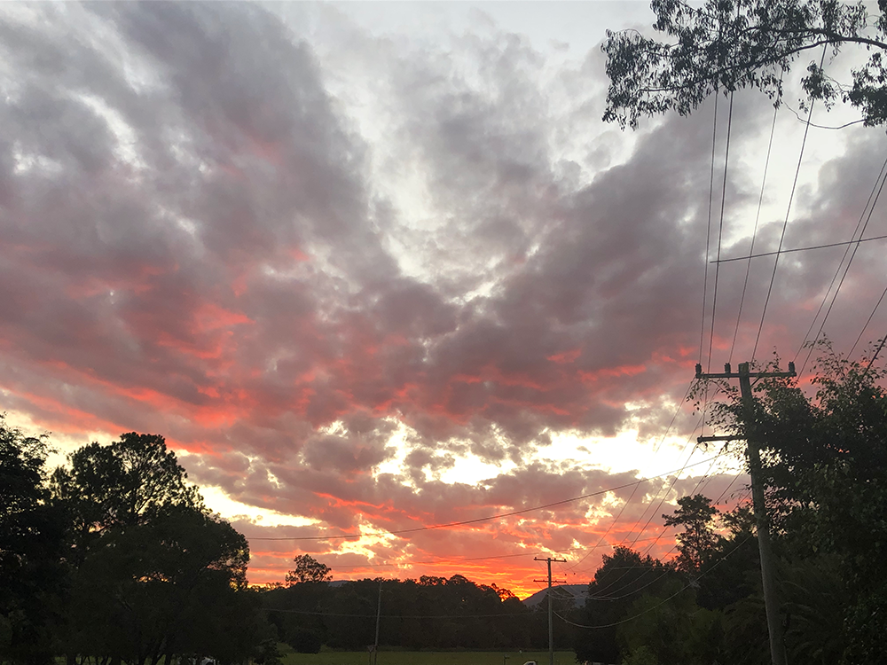  Stratocumulus at sunset, Samford, QLD, AUS, by Bethan Burton 