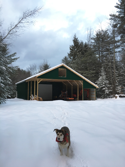 Barn built for Adirondack winters, Great Sacandaga Lake area