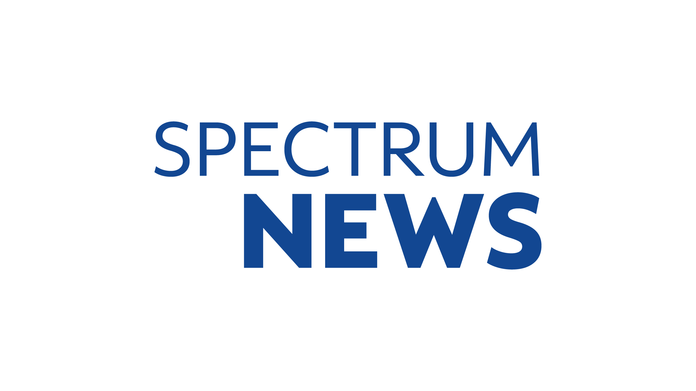 Spectrum News logo with black background and blue text.