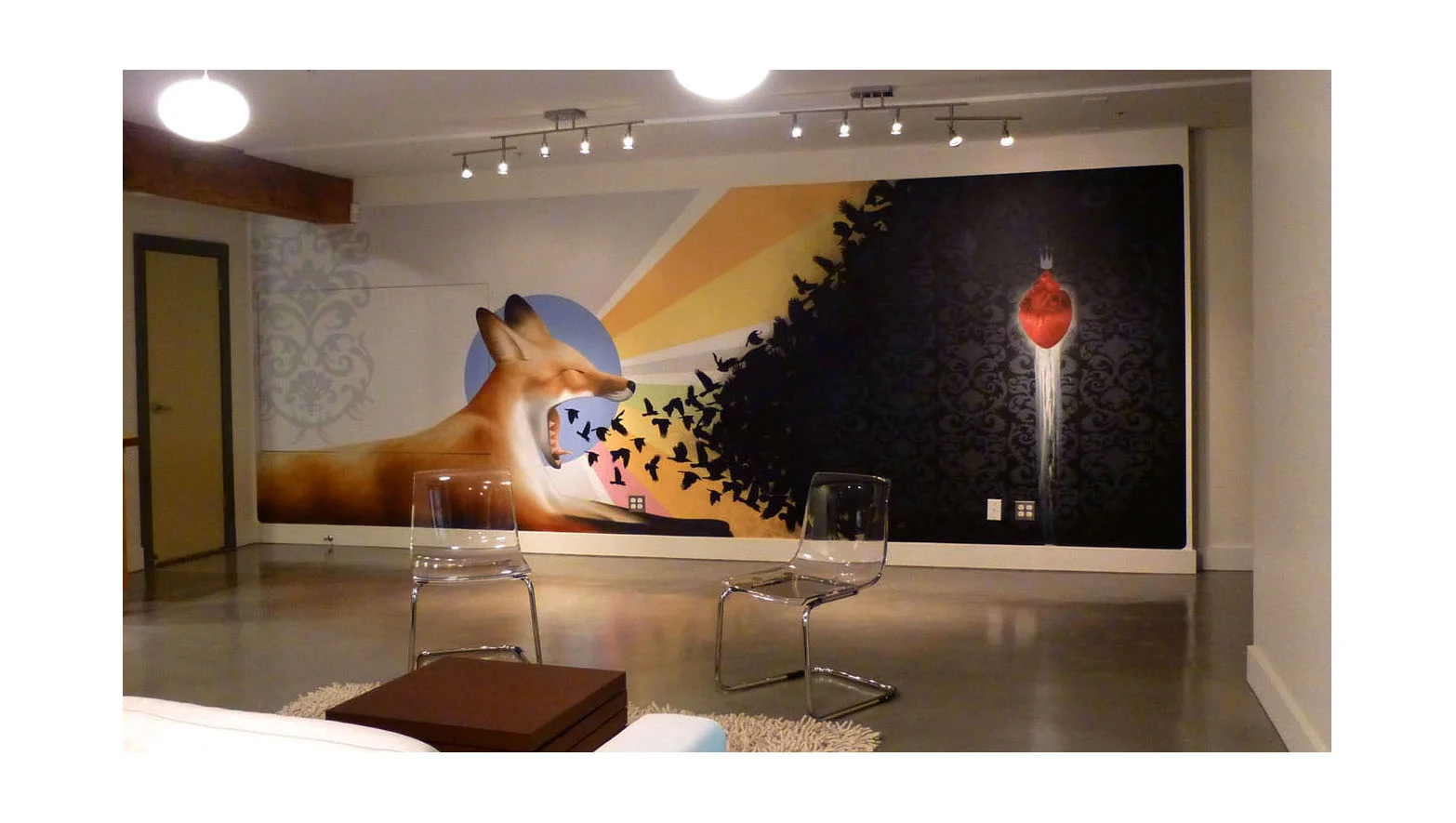     Swel,  acrylic and spray paint 