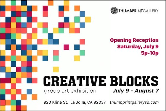  Creative Blocks group exhibition at Thumbprint Gallery , July 9th to Aug 7th