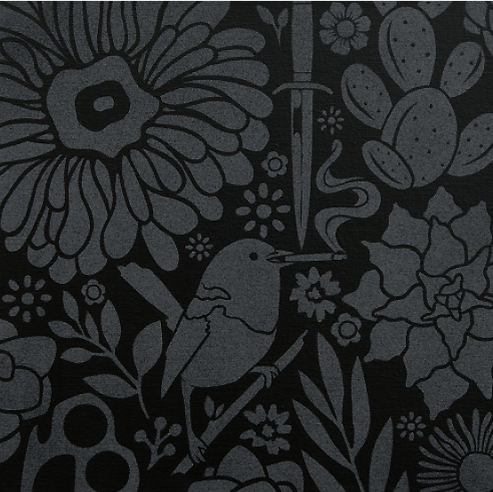 "Dagger" acrylic on panel (2021) 10"x 10"