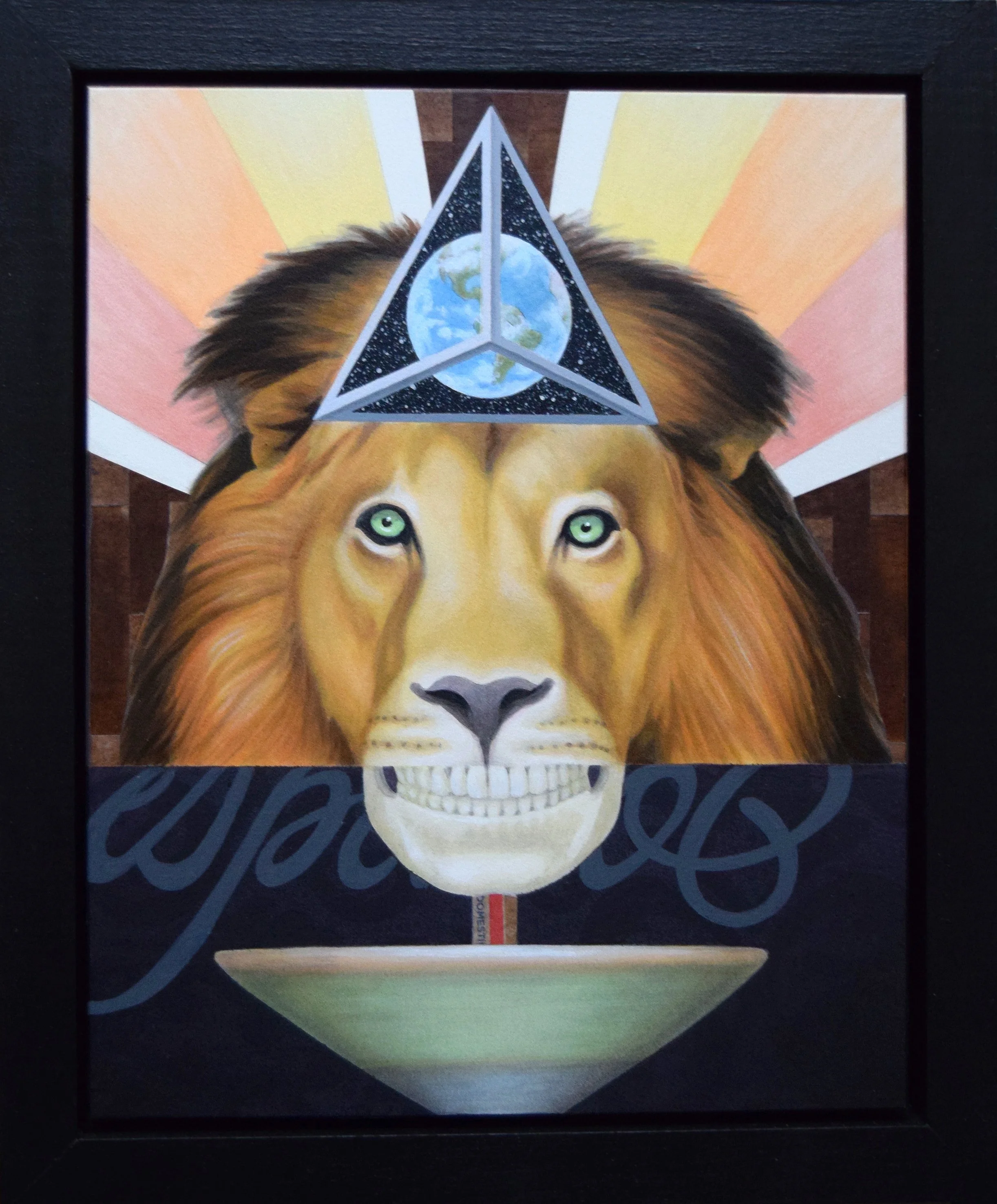 Mixed media on panel