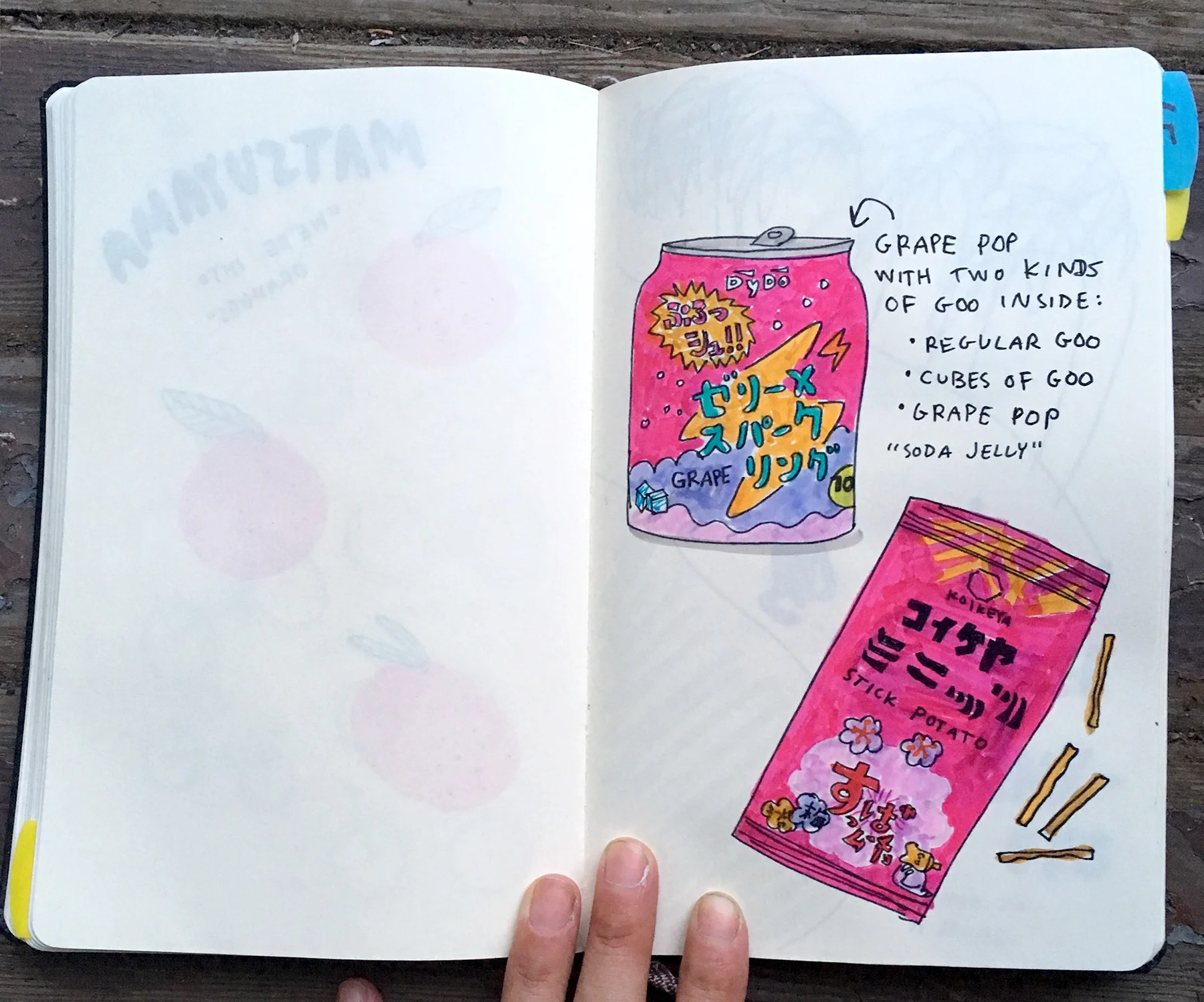 DyDo Soda Jelly from my Japan sketchbook