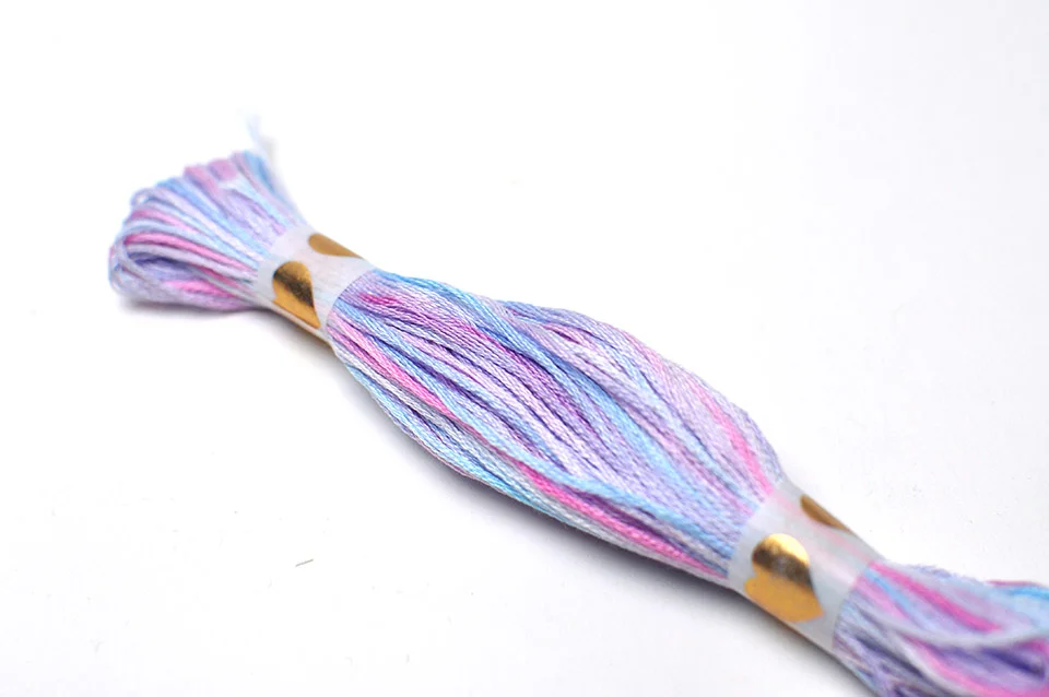 Ashley’s hand-dyed floss, available in the Deluxe kit