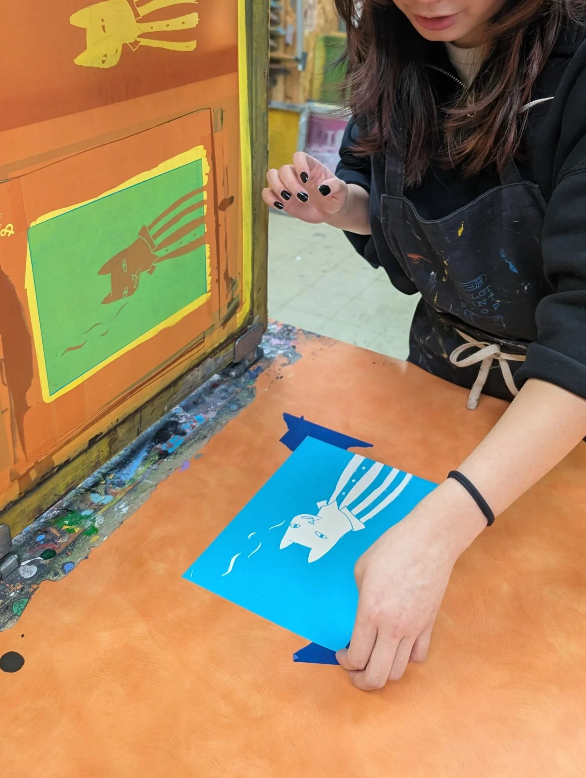 6-week Screen Printing on Paper, Week 1