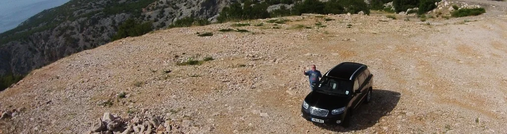 Hello world from a chap and his black beastie. And I was waving, not doing a Hitler salute!