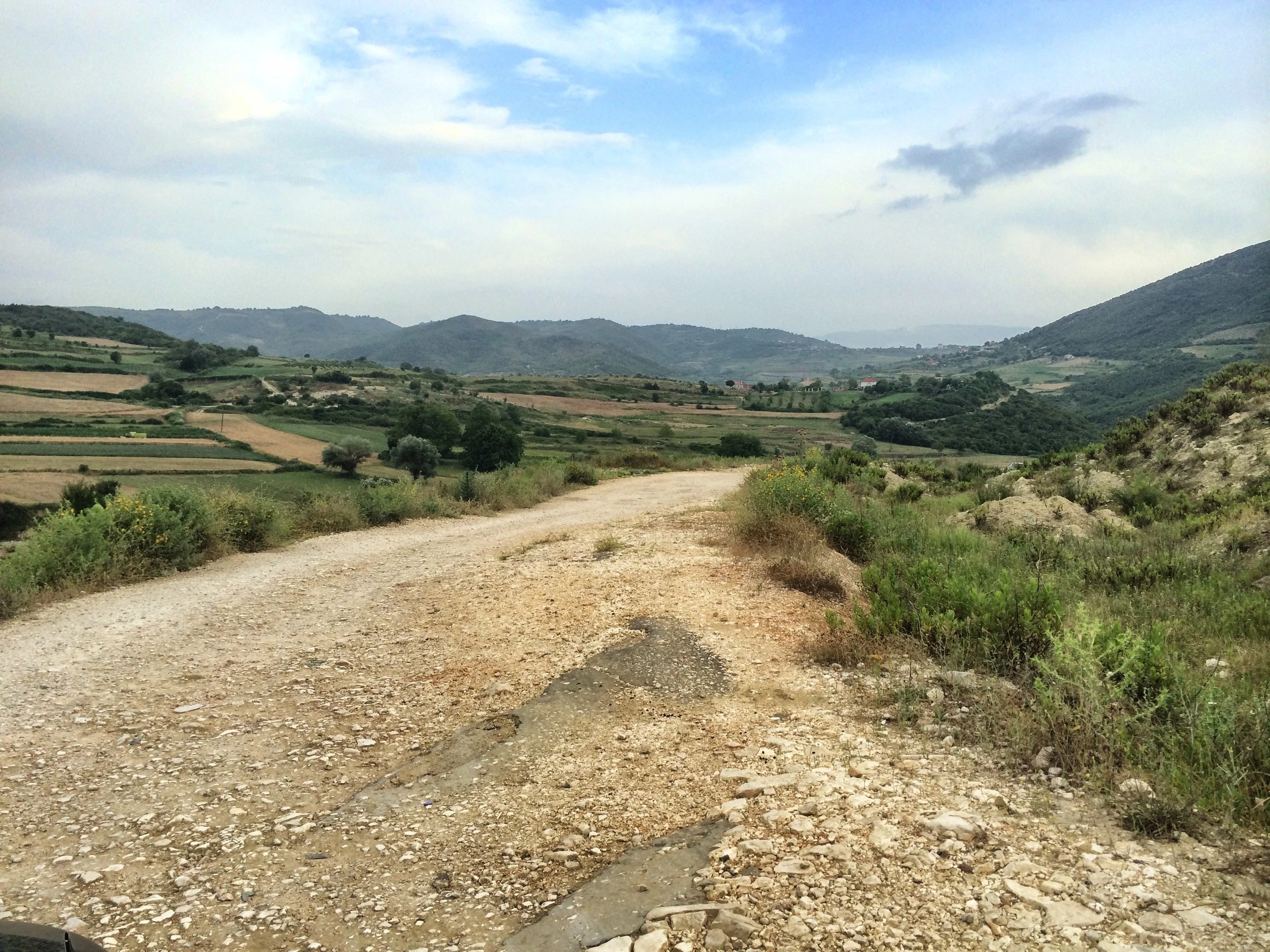 One of the two main roads to Greece from Albania, I kid you not!