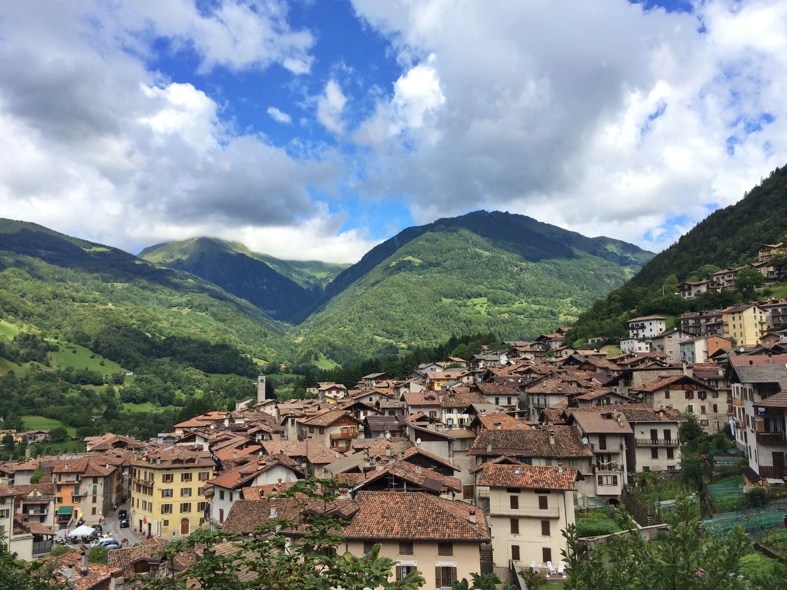 A small village I passed as you climb up into the Alps