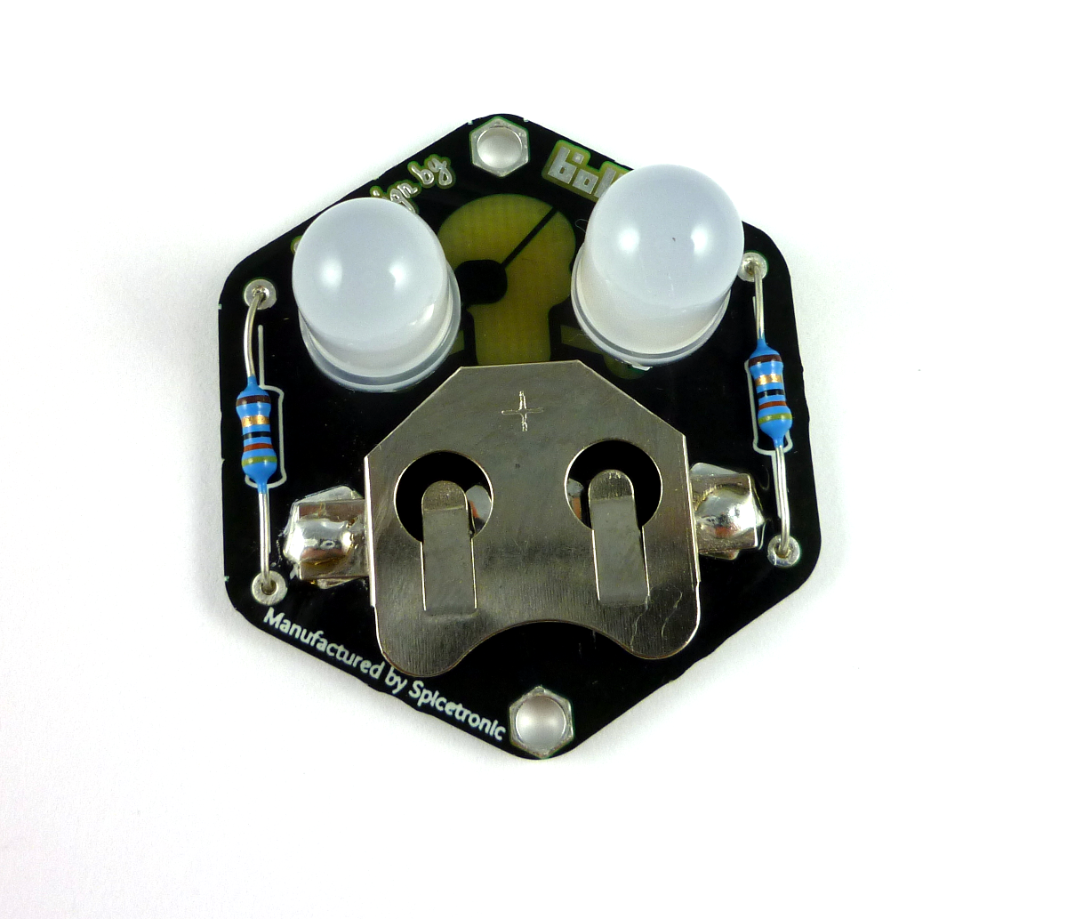 Soldering the components on the bottom side of the board
