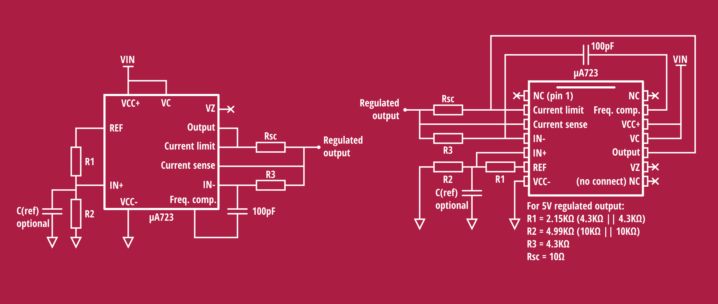 Figure 1 from the datasheet in its original form on the left and in a physical form on the right.