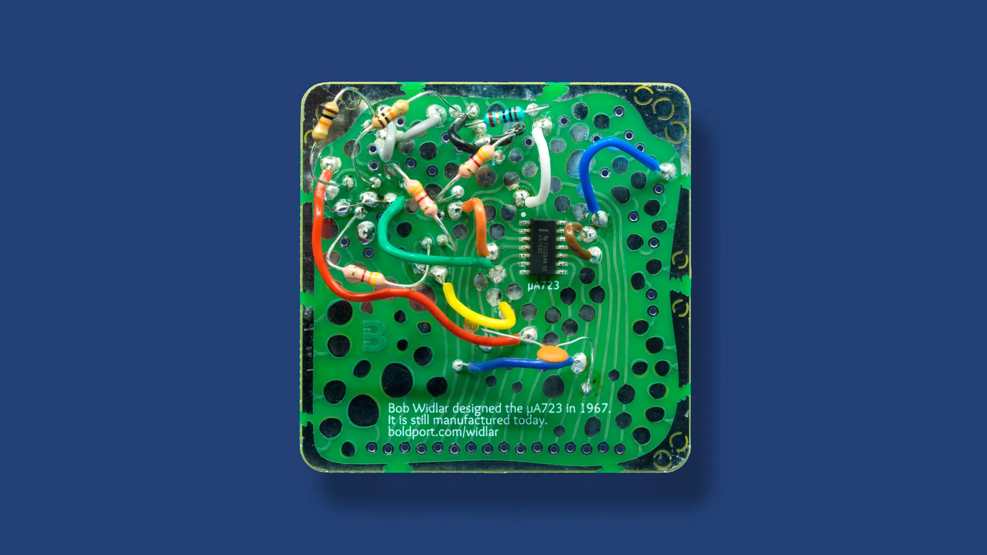 Fixed 5V regulated output circuit example ( note that the capacitor should be connected to pin2, not pin11 as shown in this image)