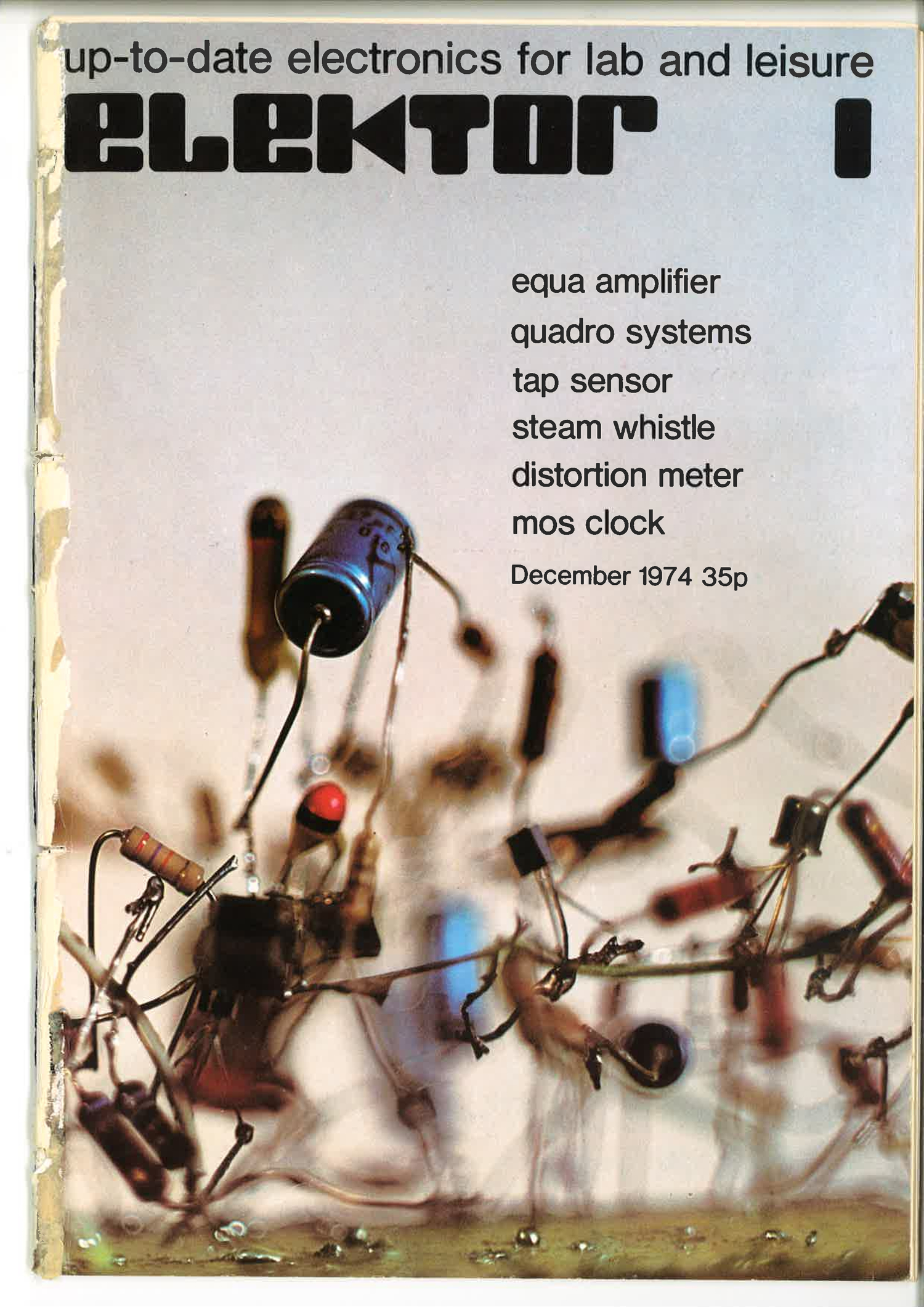 The cover of the first Elektor English edition, December 1974.