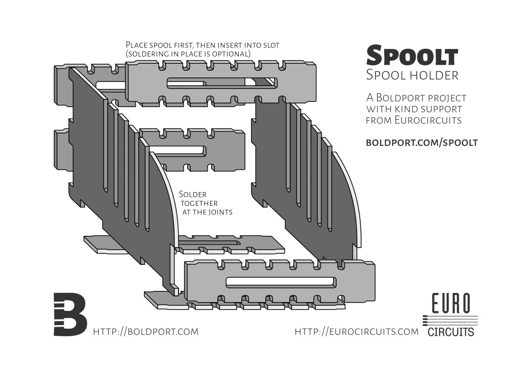 Make a card spool. A printable PDF is available here .