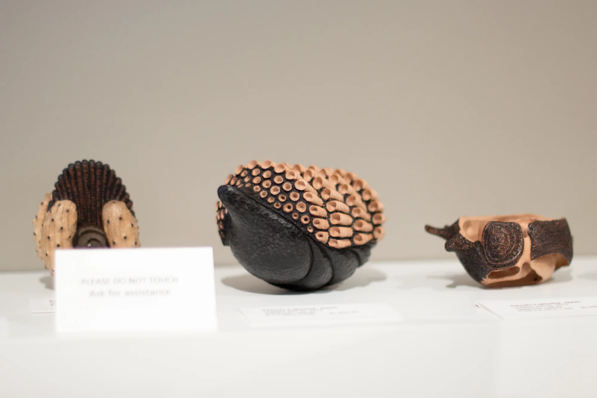 Satoshi Fujinuma's work in the Center's museum store. &nbsp;