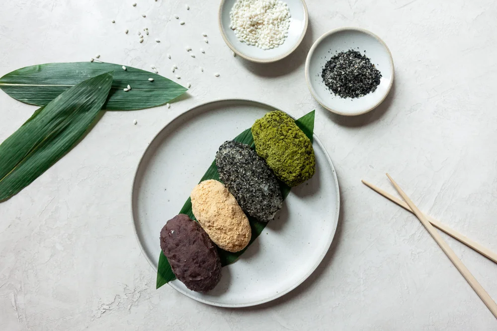 Rikumo Recipe: Autumnal Ohagi (Mochi and Red Bean Sweets)