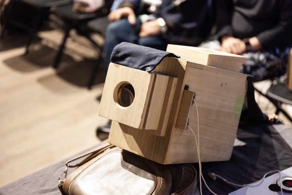  Ko Nakajima’s wooden Edo Magic Lantern. 