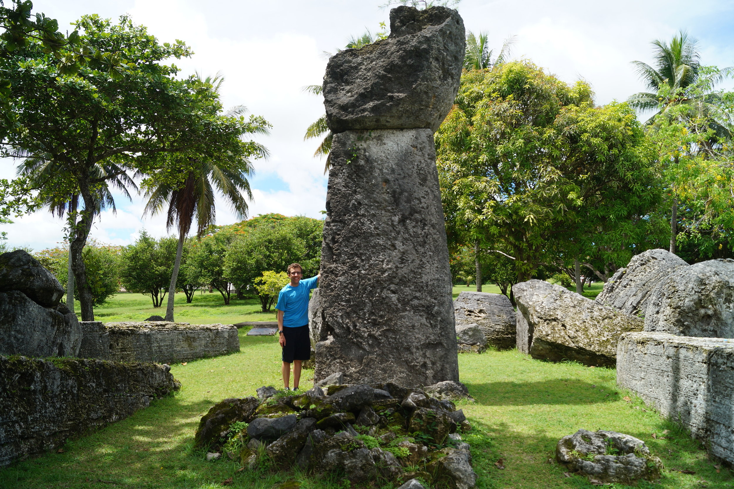 Writer Doug Mack on Tinian, one of the Northern Mariana Islands. He visited those islands, and many more, for his book The Not-Quite States of America. Photo courtesy of Doug Mack.