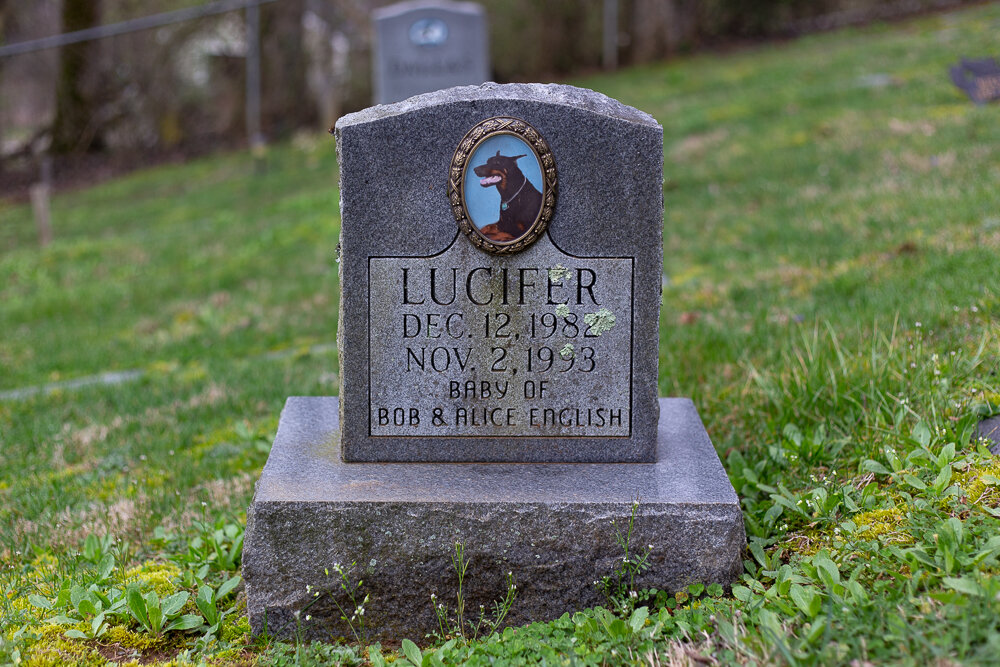 Lucifer, Sheabel Pet Cemetery, Lexington, KY