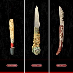 MADE IN RSAThis work documents a sinister cache of hand-made weapons recovered at crime scenes or confiscated during police raids and represents a small fraction of knives appropriated in our recent history. [ view ]