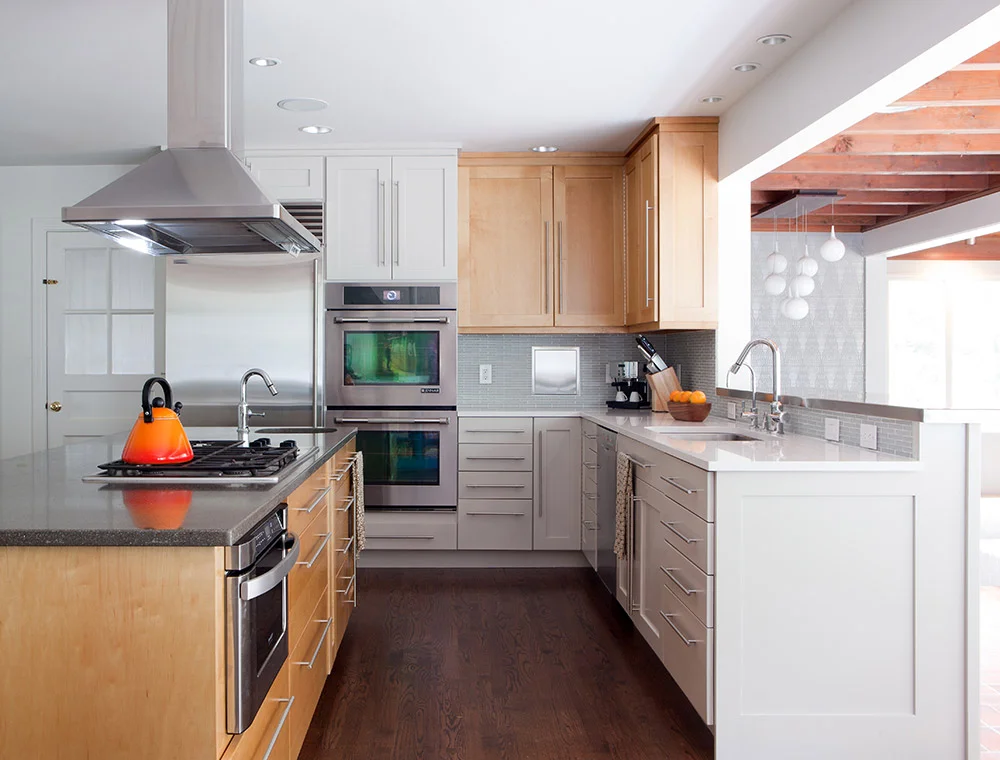 Custom maple kitchen cabinets