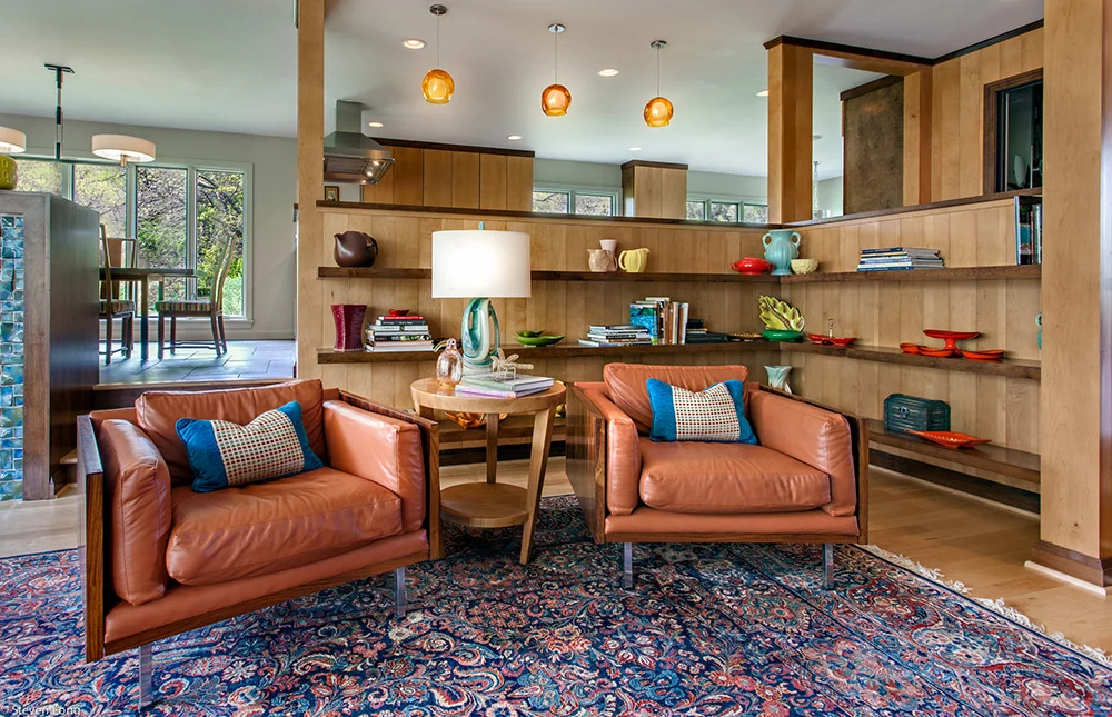 Custom alderwood floating shelves