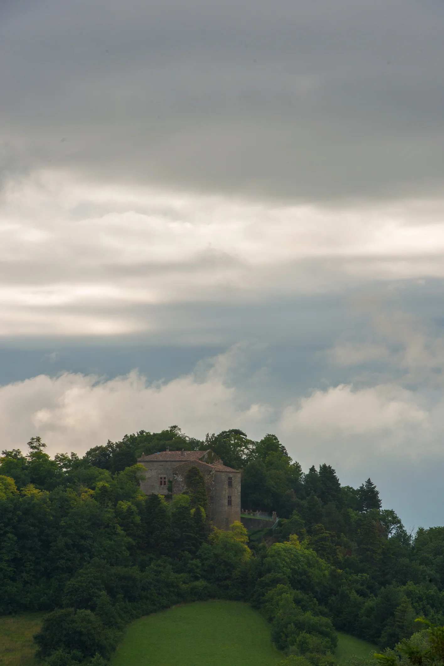 This castle is across the valley from Ben's house.