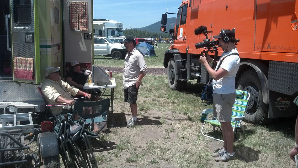 brad interviews a couple of adventurers.jpg