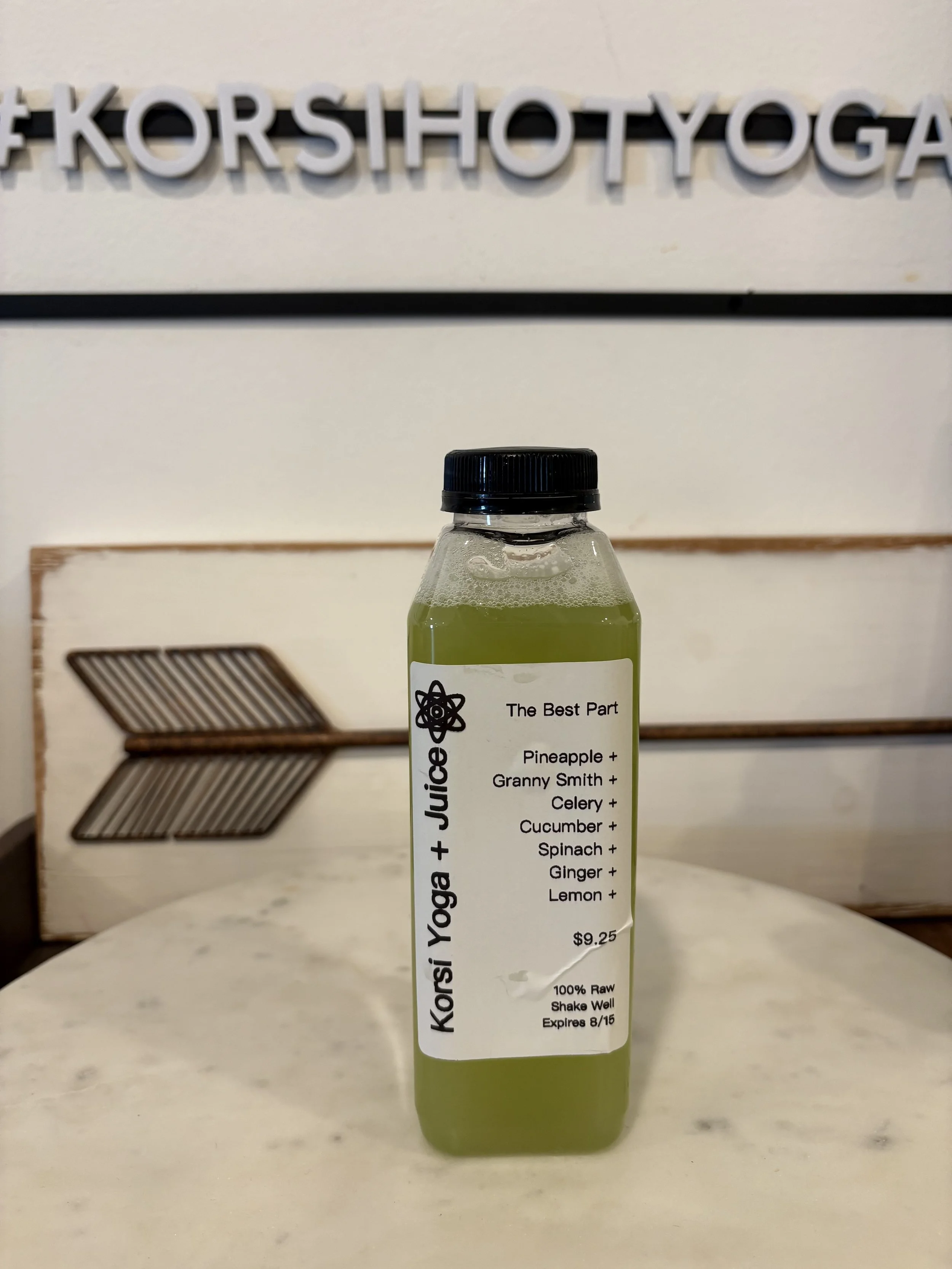 THE BEST PART - Pineapple + Granny Smith Apple + Celery + Cucumber + Spinach + Ginger + Lemon