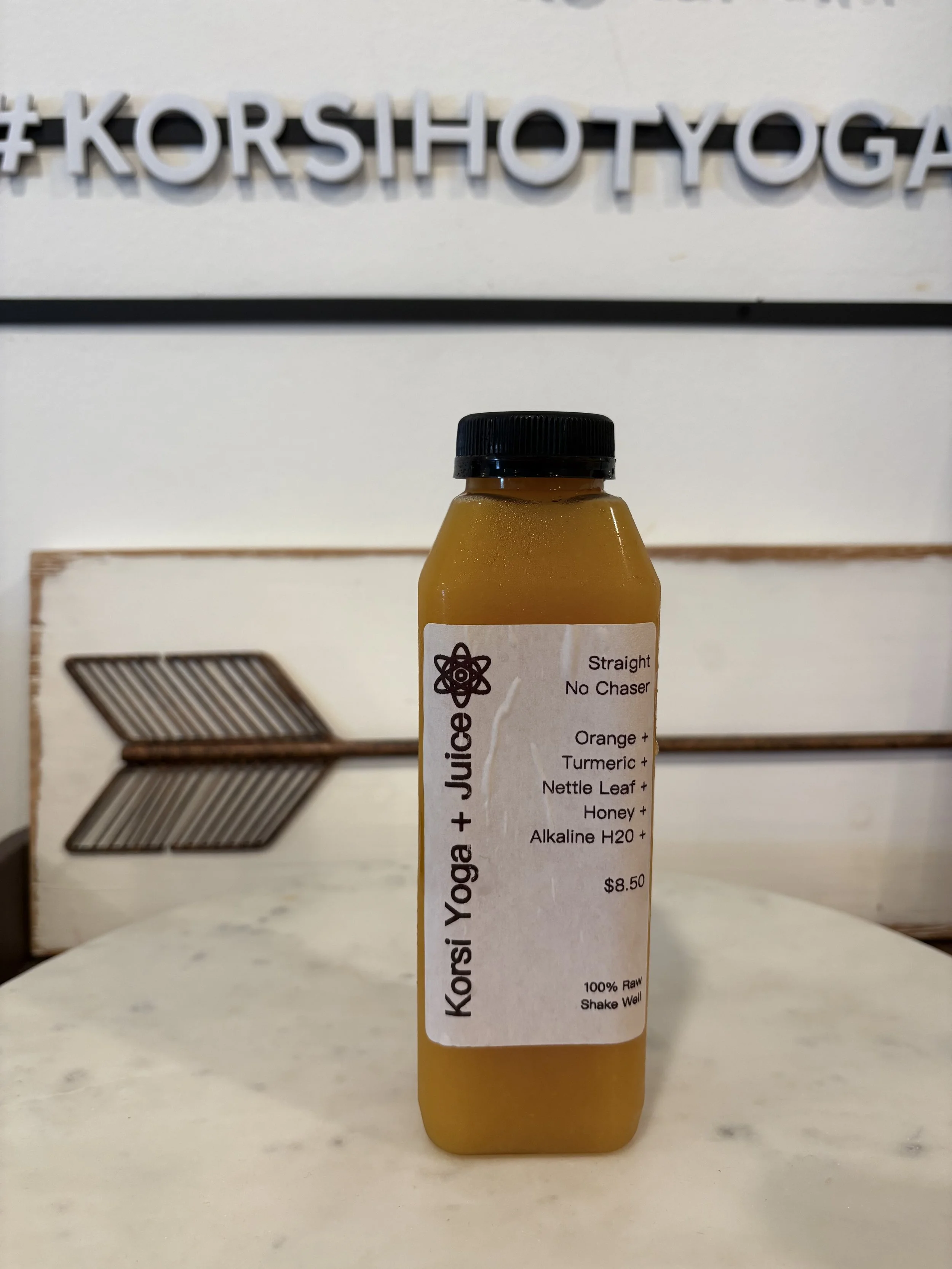 STRAIGHT NO CHASER - Orange + Turmeric + Nettle Leaf + Honey + Alkaline H20